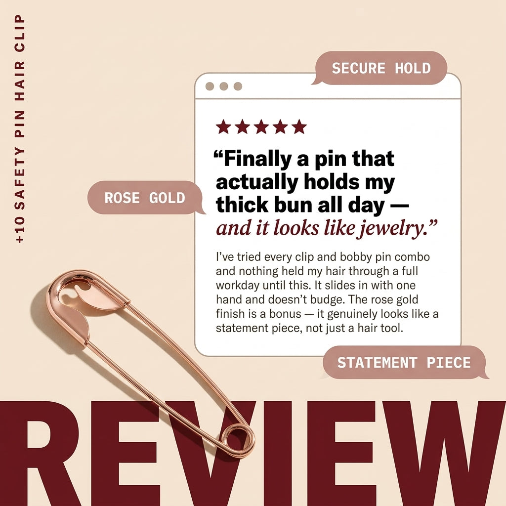 Safety Pin Hair Clip