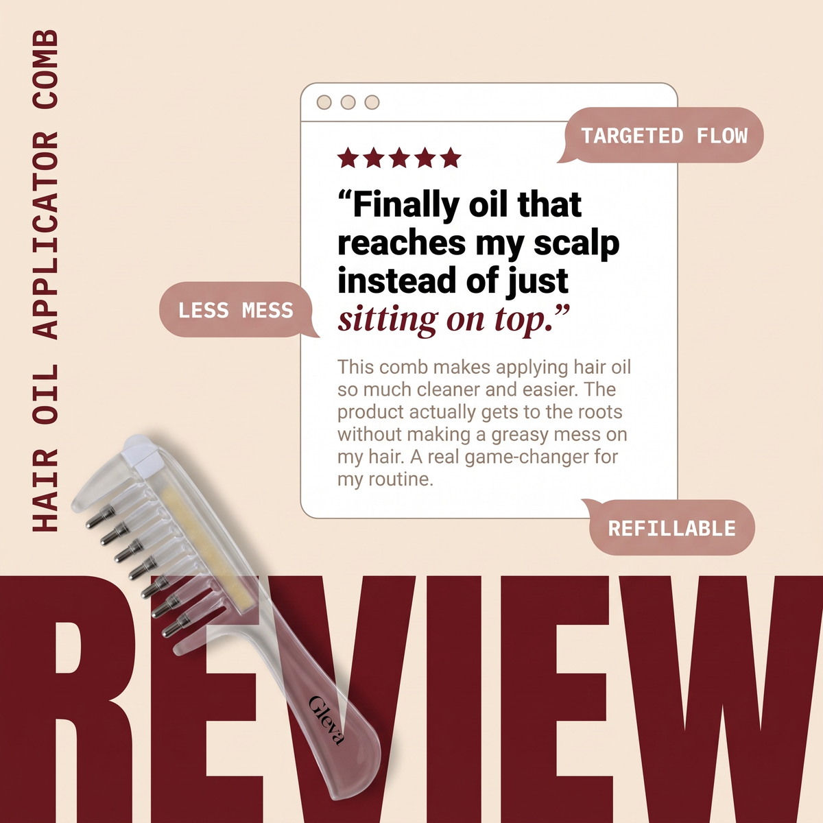 Hair Applicator Comb