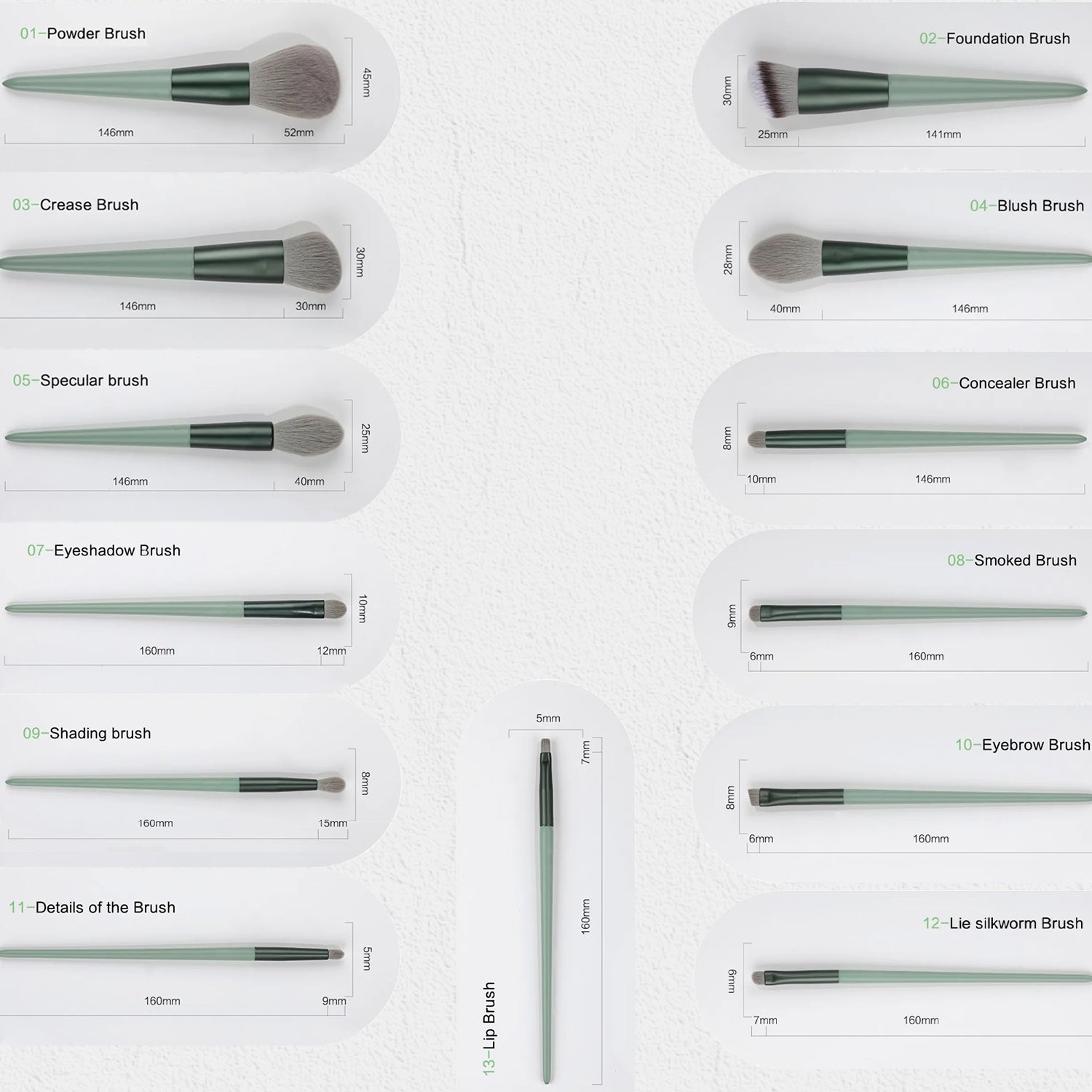 13Pcs Soft Fluffy Makeup Brushes Set (Buy 1 Get 1 Free)