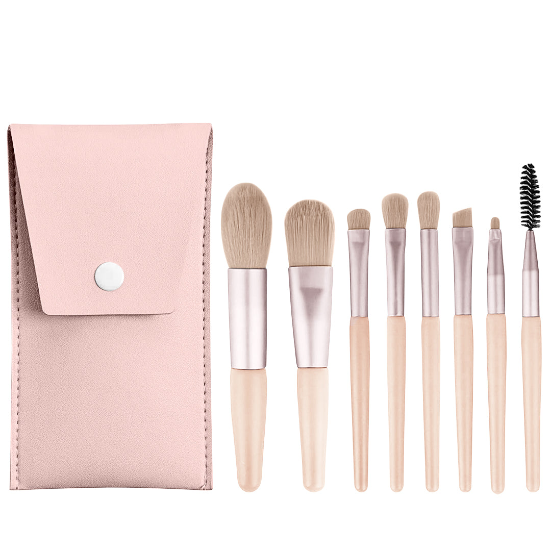 8 PCS Makeup Brush Set With Holder (Buy 1 Get 1 Free)
