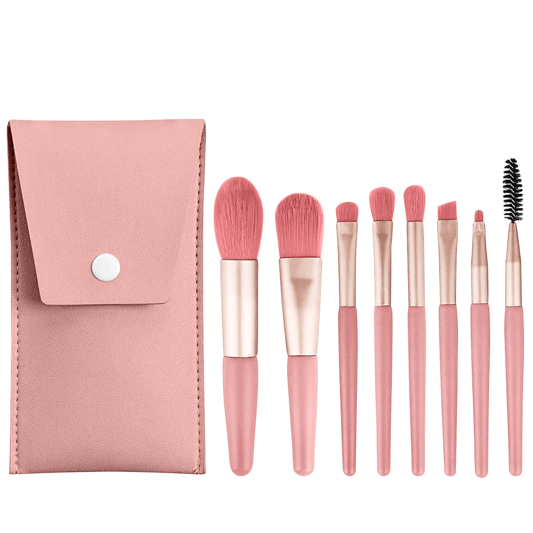 8 PCS Makeup Brush Set With Holder (Buy 1 Get 1 Free)