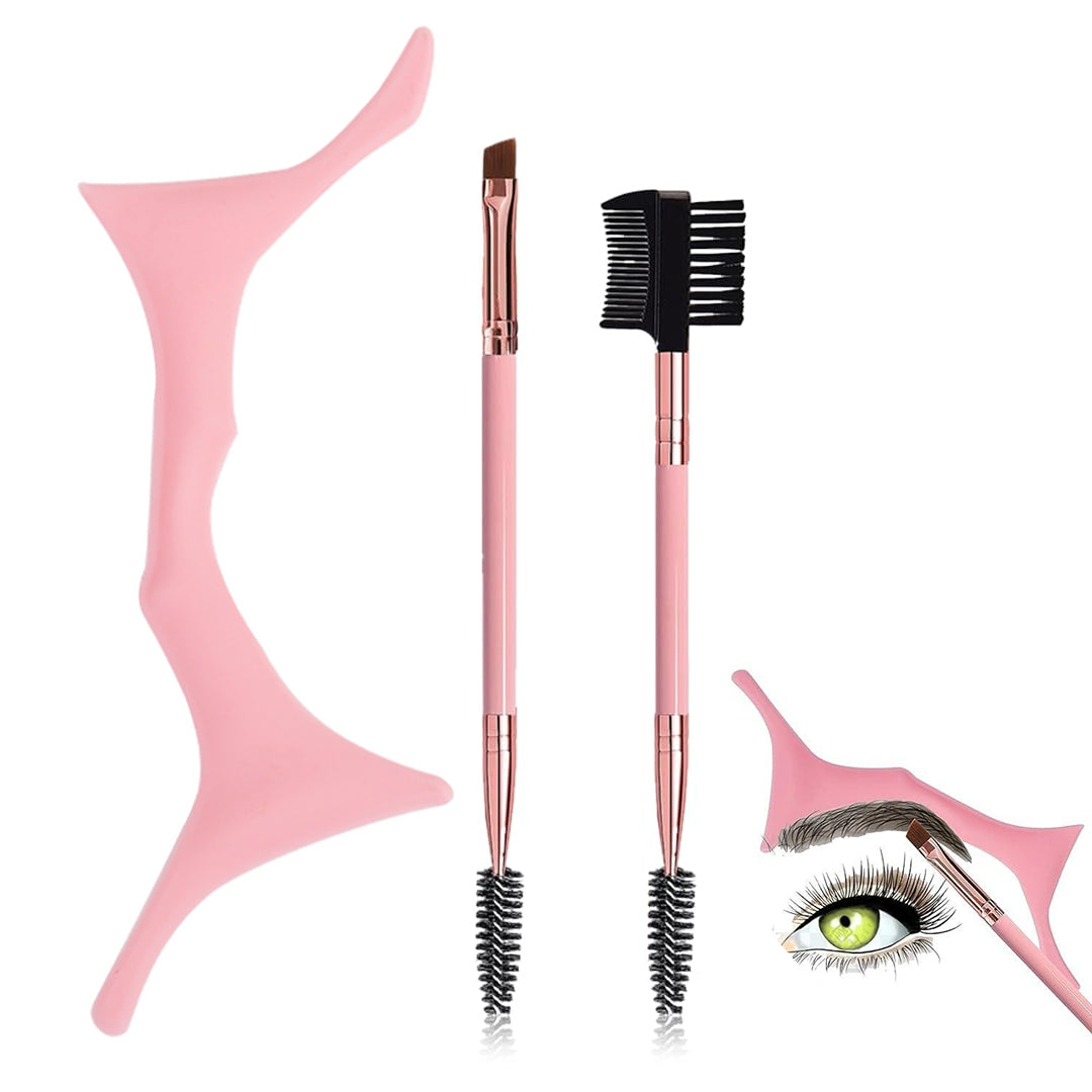 Three Piece Silicone Eyebrow Tools Set