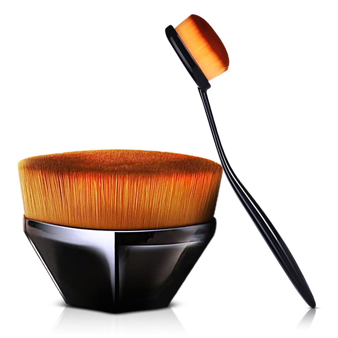 Oval Brush + Flat angled