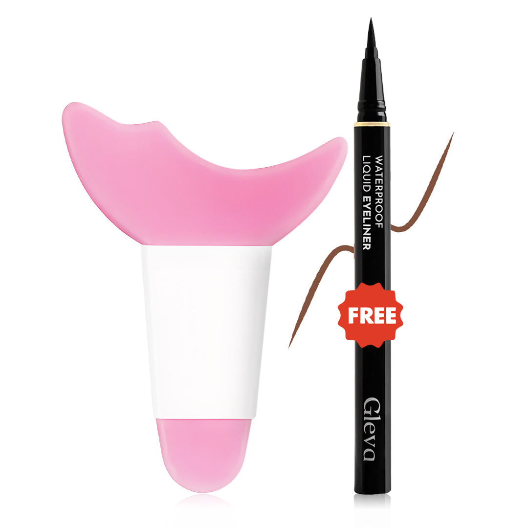 Three In One Silicone Eyeliner Aid + Waterproof Eyeliner