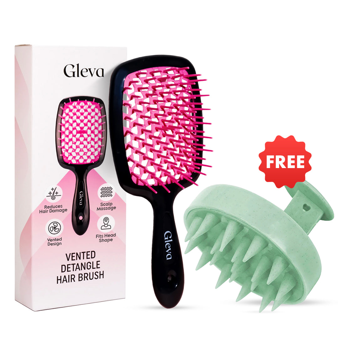 Hair Detangling Brush +(Free Scalp Massager)
