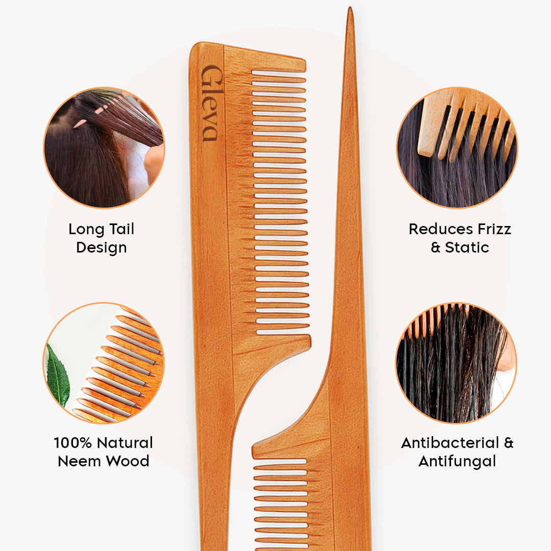 Long Tail Neem Comb