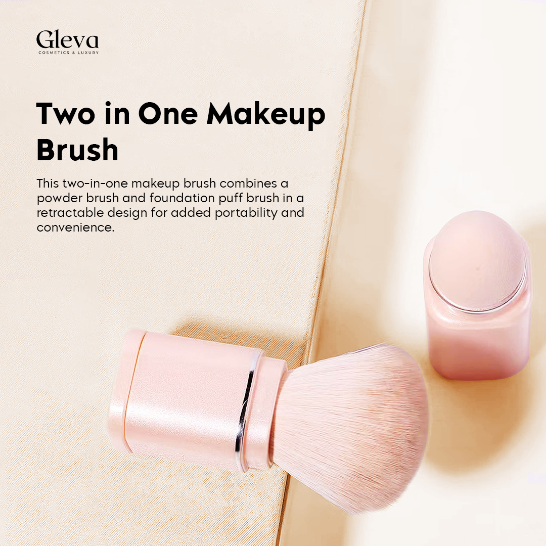 Two in One Travel Makeup Brush