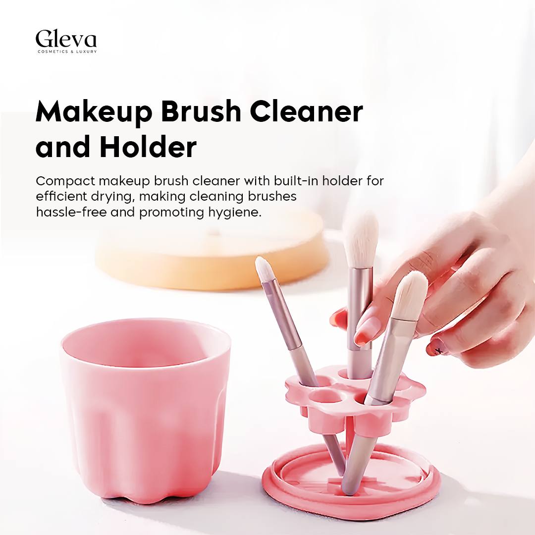 Makeup Brush Cleaner & Holder