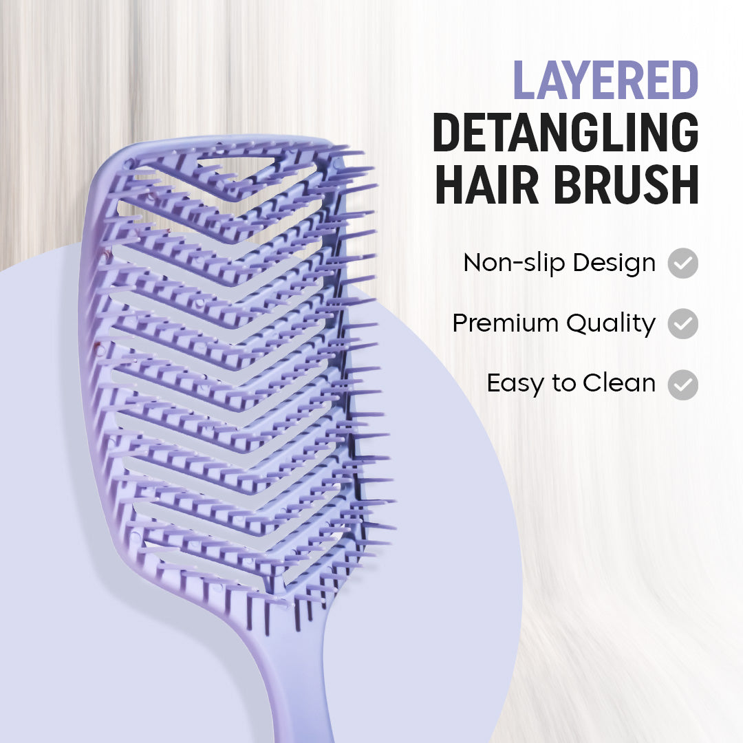 Wide Bristles Detangle Hair Brush