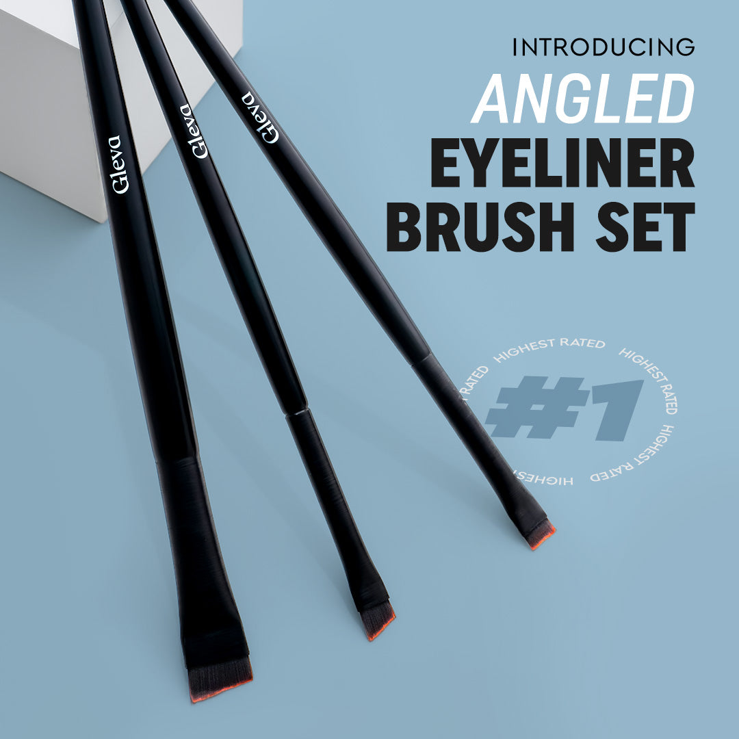 Angled Eyeliner and Brow Brushes Set