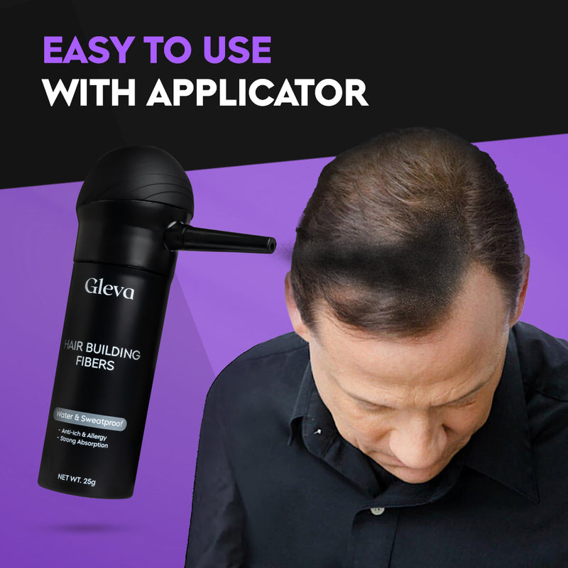 Gleva Hair Building Fiber + (Get Free Applicator)
