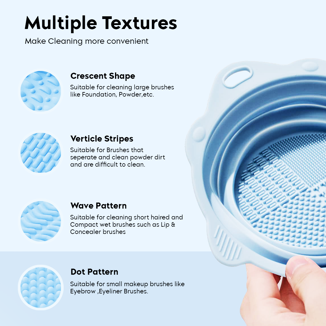 Foldable Silicone Makeup Brush Cleaner
