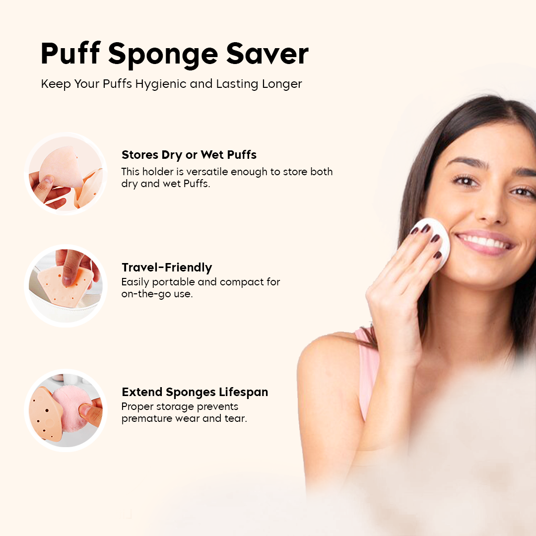 Silicone Makeup Puff Holder Case