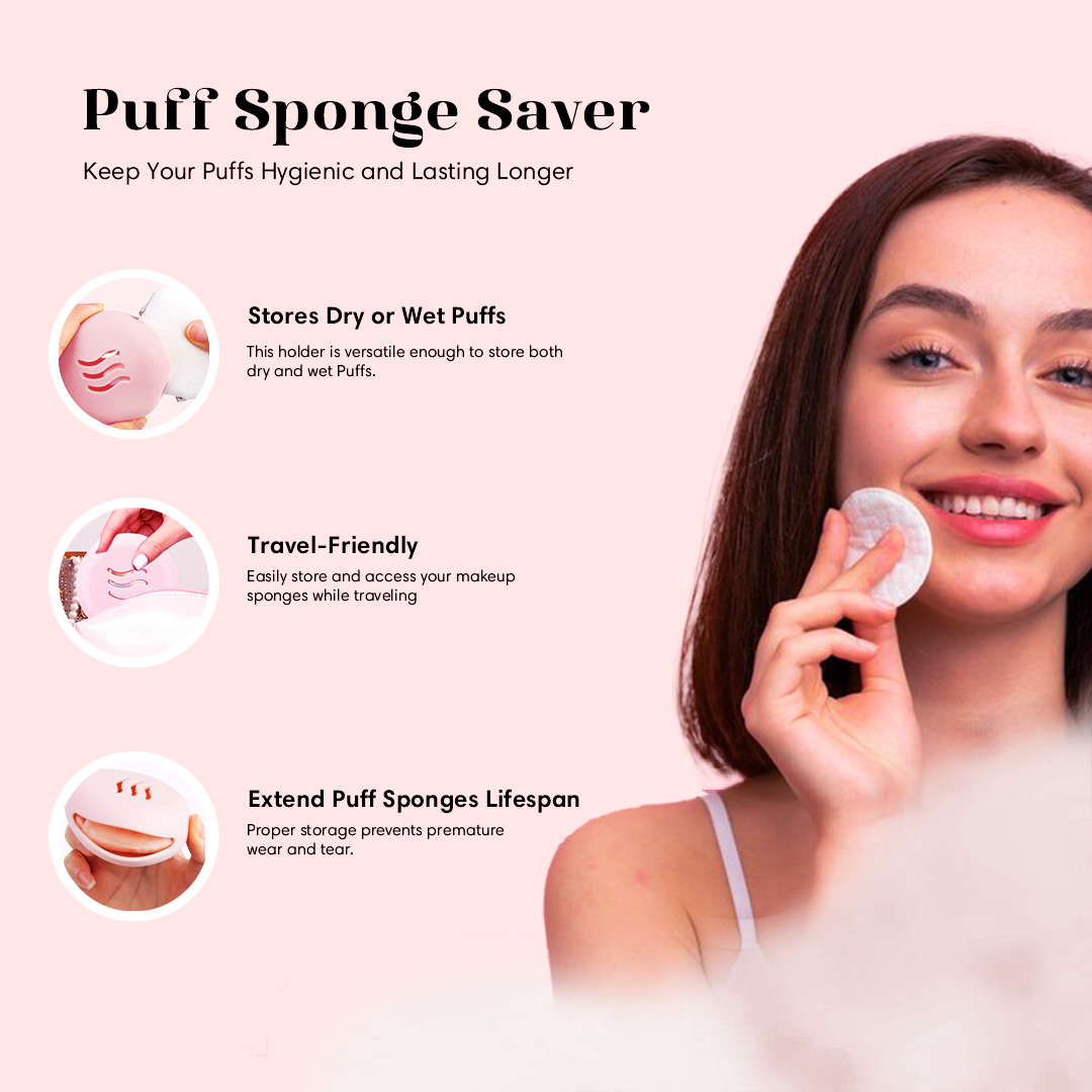 Portable Powder Puff Case