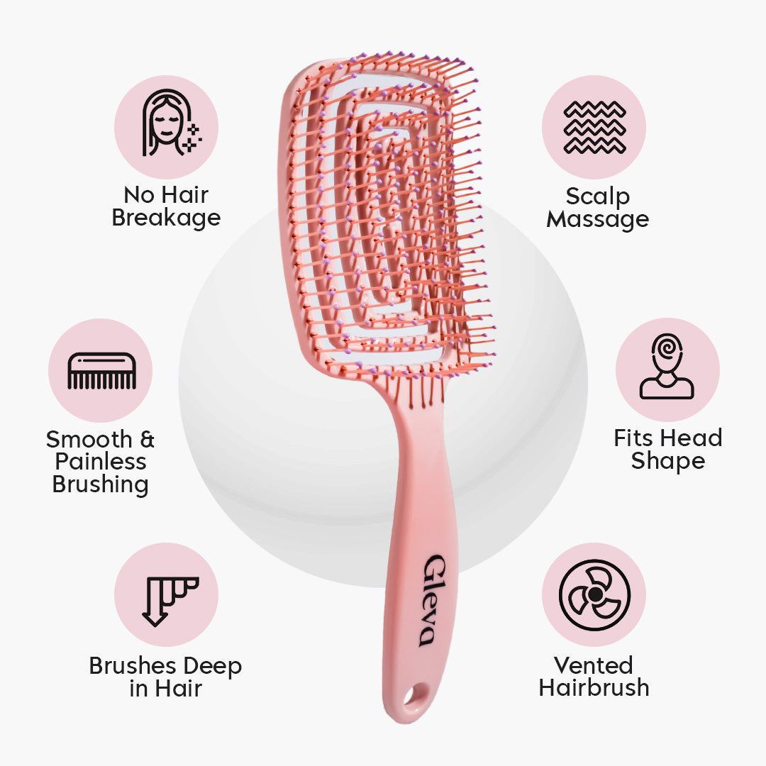 Curved Vented Hair Brush