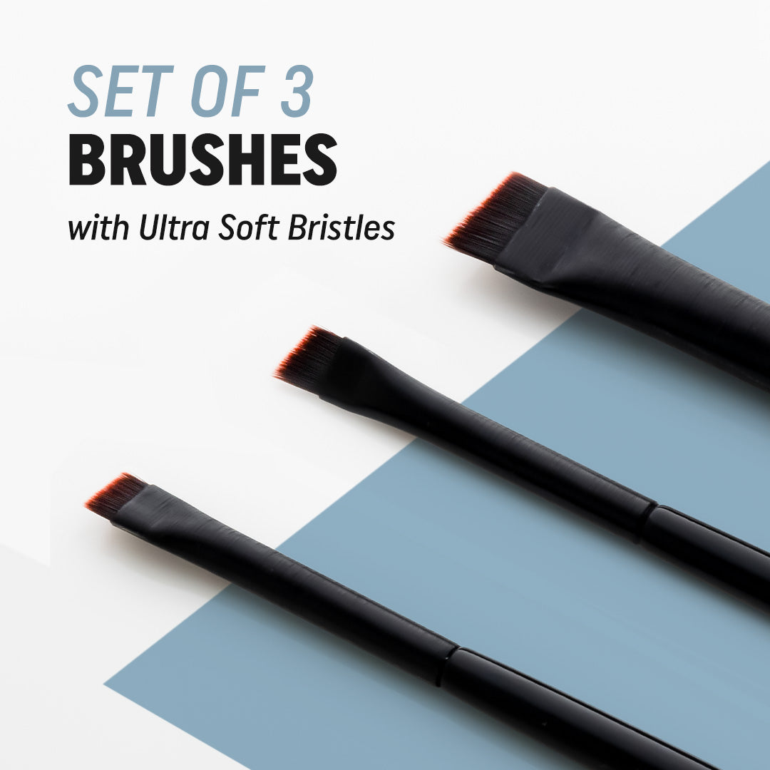Angled Eyeliner and Brow Brushes Set