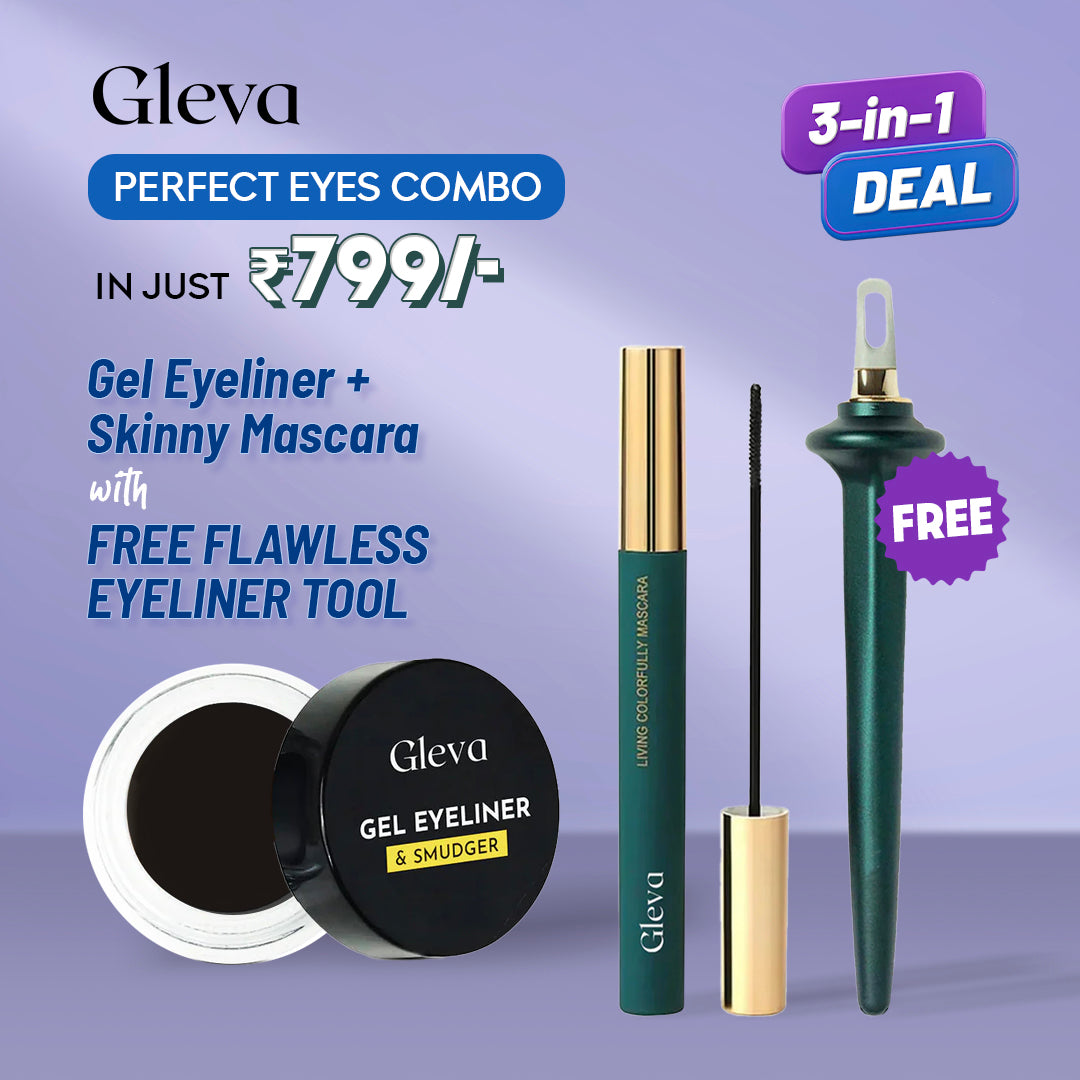 Eye Define Combo : Gel Eyeliner + Skinny Mascara with free flawless eyeliner tool