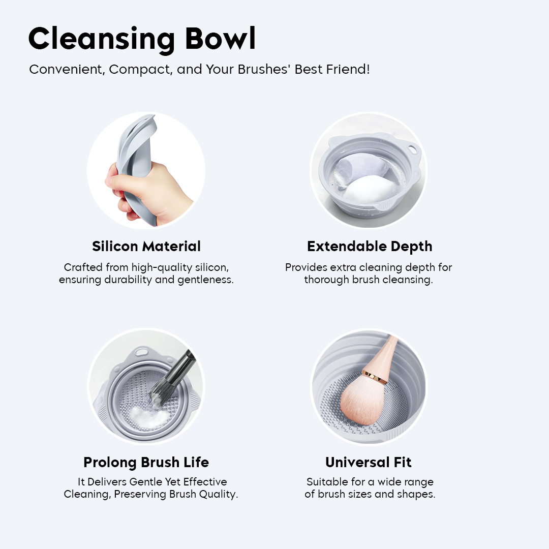 Foldable Silicone Makeup Brush Cleaner
