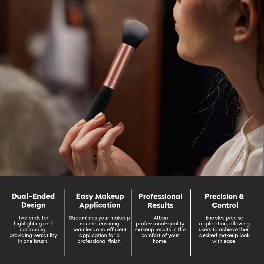 Dual-ended Countour Powder Brush