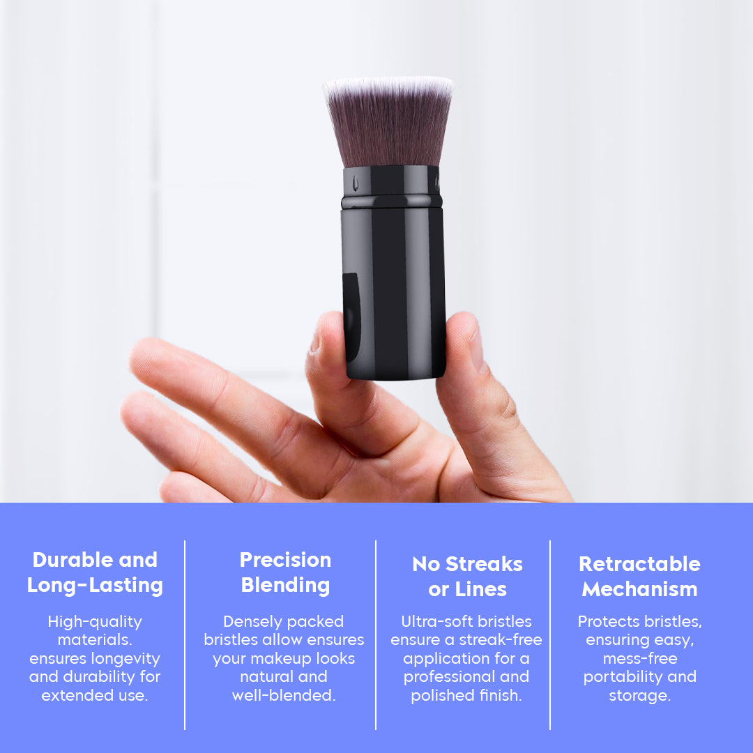 Retractable Foundation Makeup Brush Flat