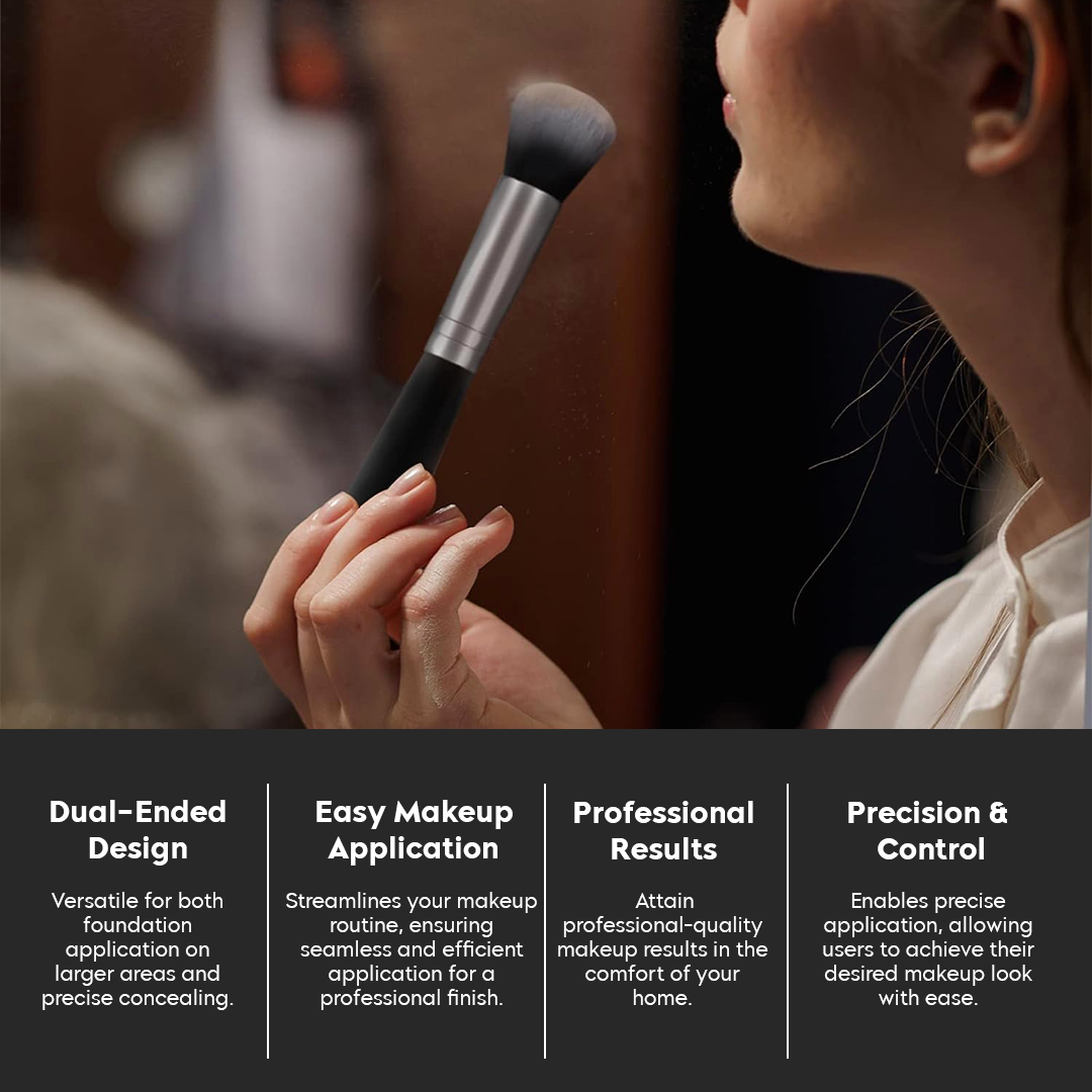 Dual-ended Foundation Brush