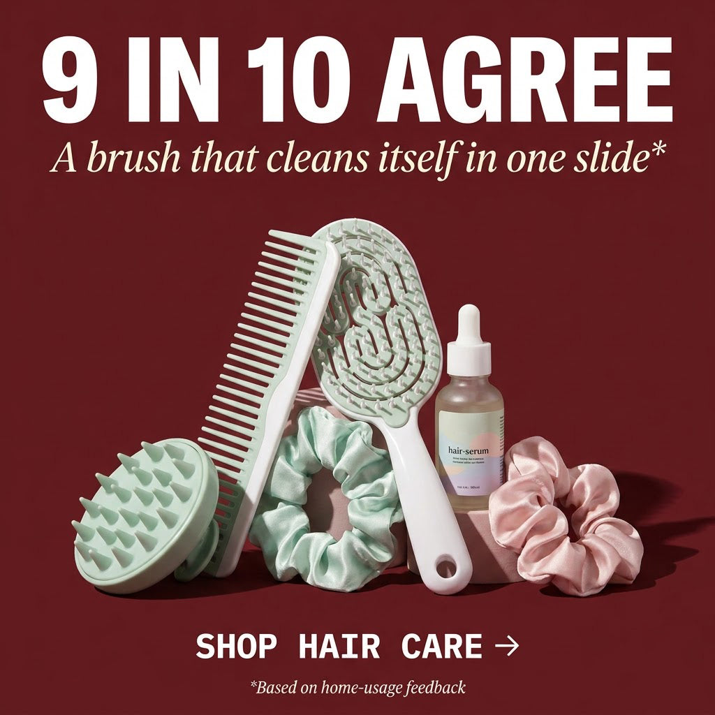 Self Cleaning Brush with Removable Lid or Cap