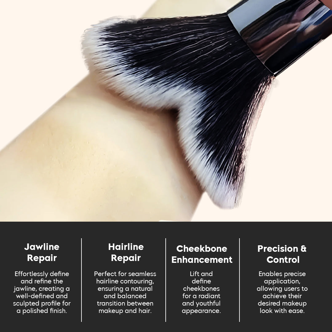 Jawline Contouring and Blush Brush