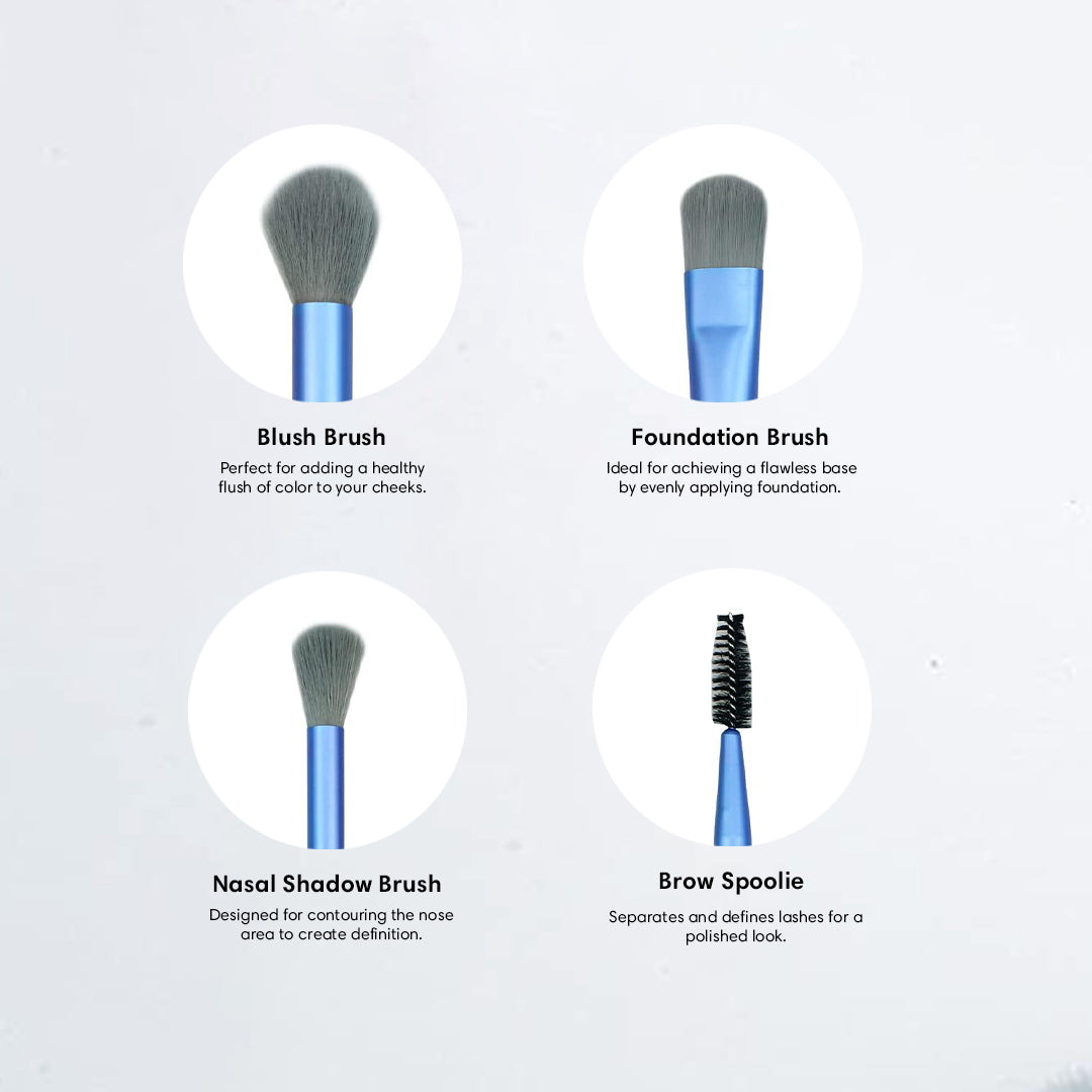 8 PCS Makeup Brush Set With Holder (Buy 1 Get 1 Free)