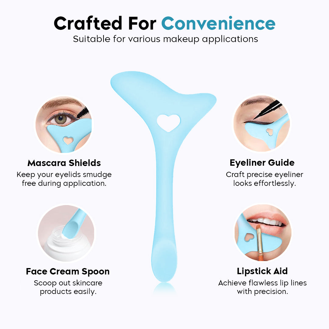 Three Piece silicone Eye Makeup Stencil