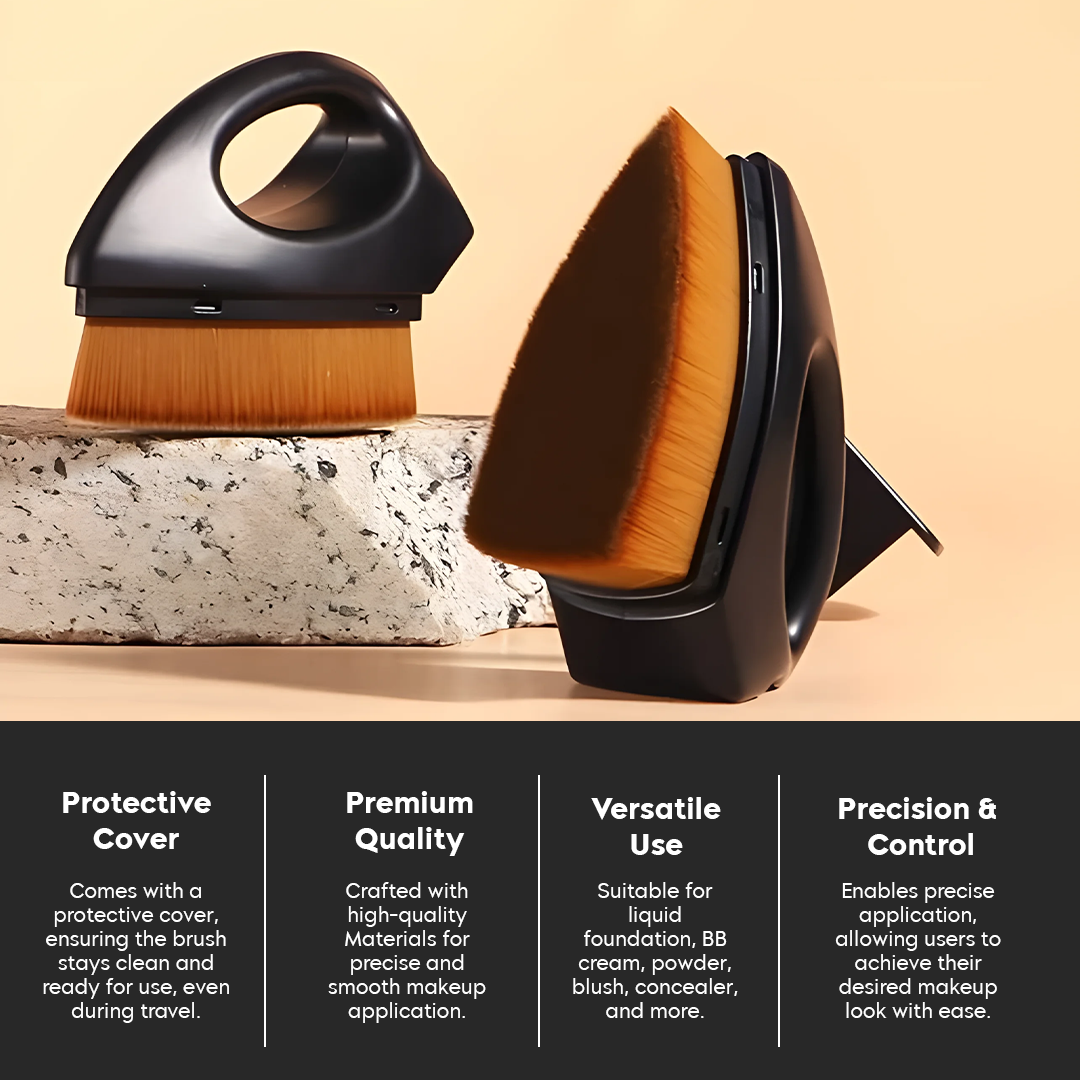 Flat Iron Makeup Brush (Buy 1 Get 1 Free)