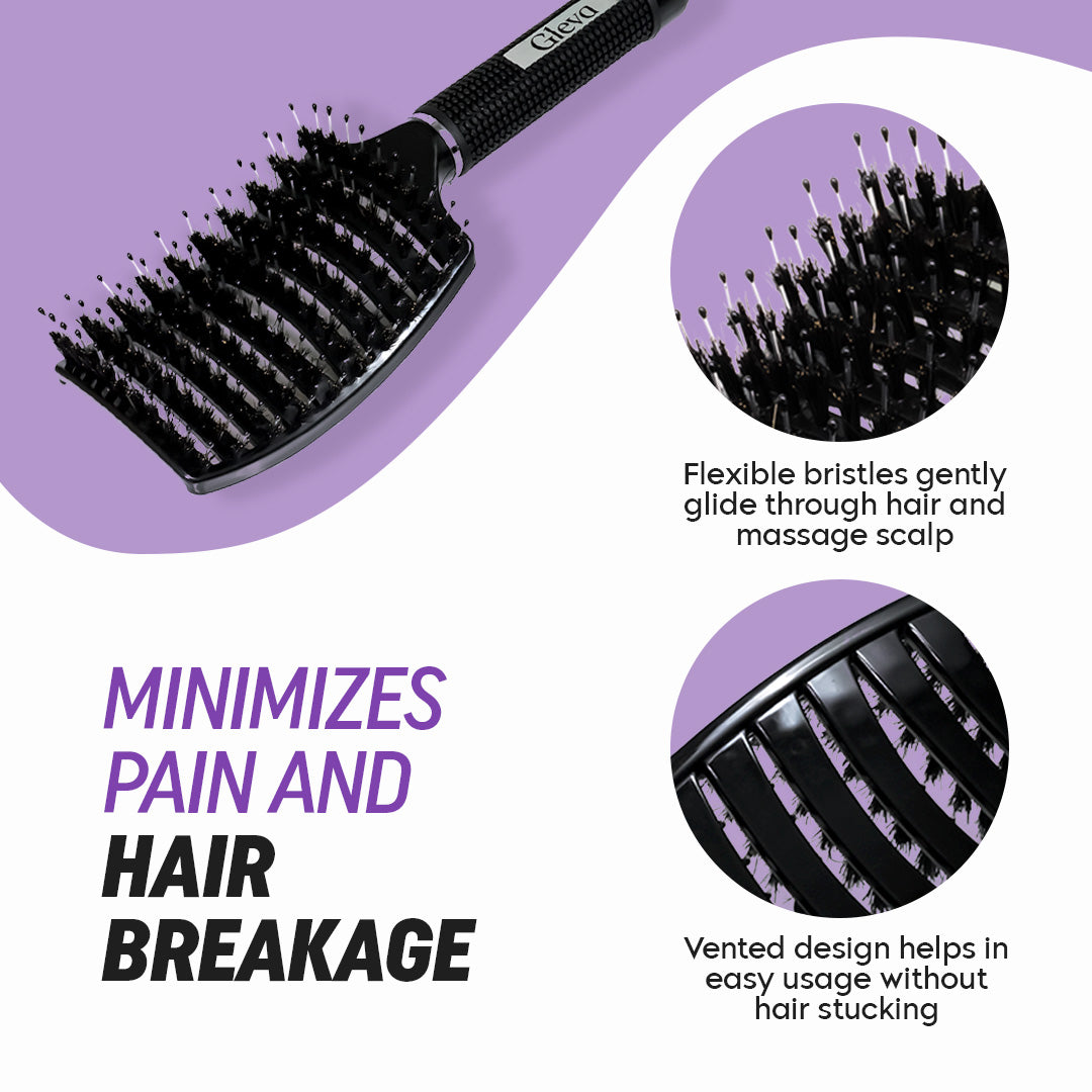 Detangler Bristle Nylon Hairbrush