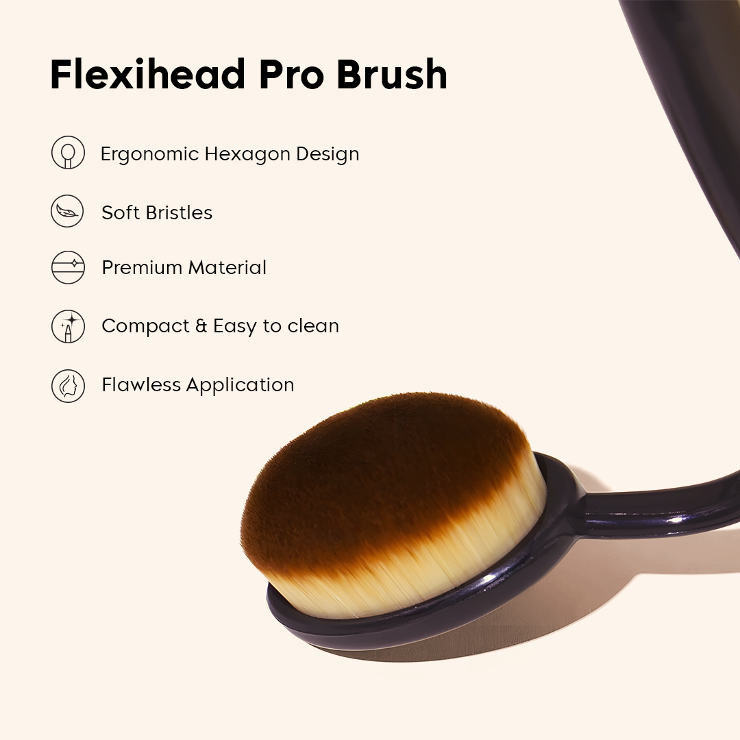 Oval Brush + Flat angled