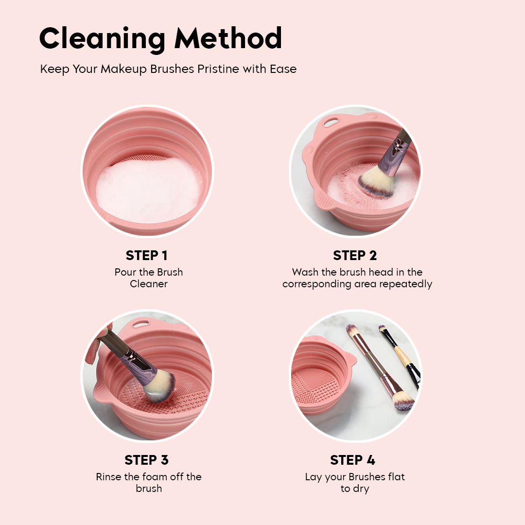 Foldable Silicone Makeup Brush Cleaner