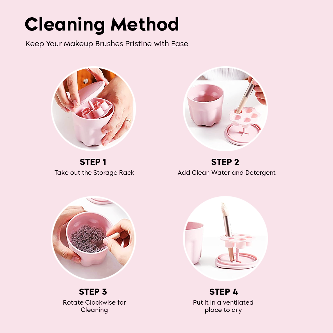 Makeup Brush Cleaner & Holder