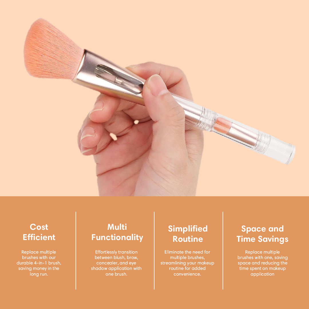 4 in 1 Makeup Brush Set
