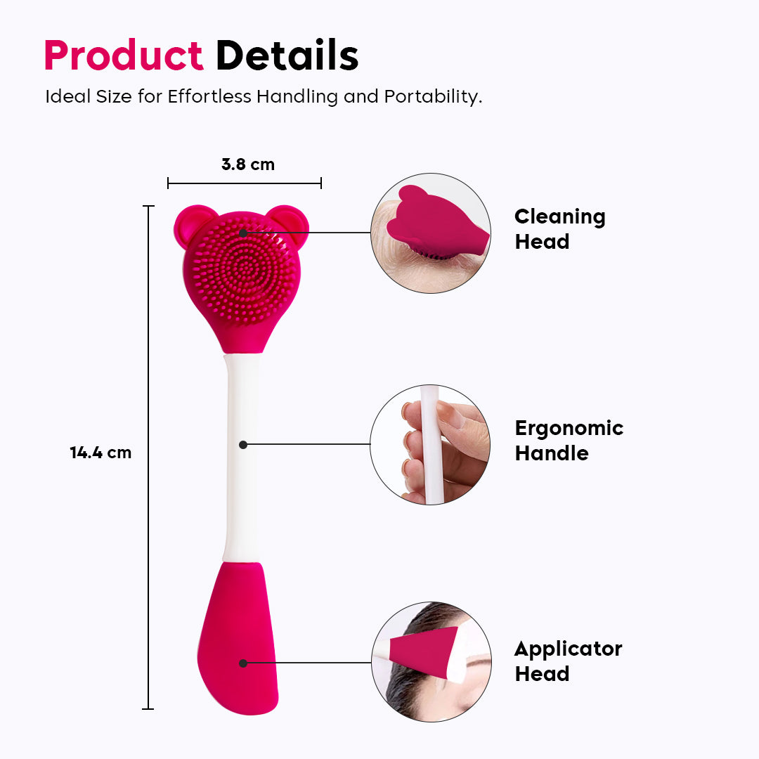 Silicon Dual Head Face Scrubber and Applicator