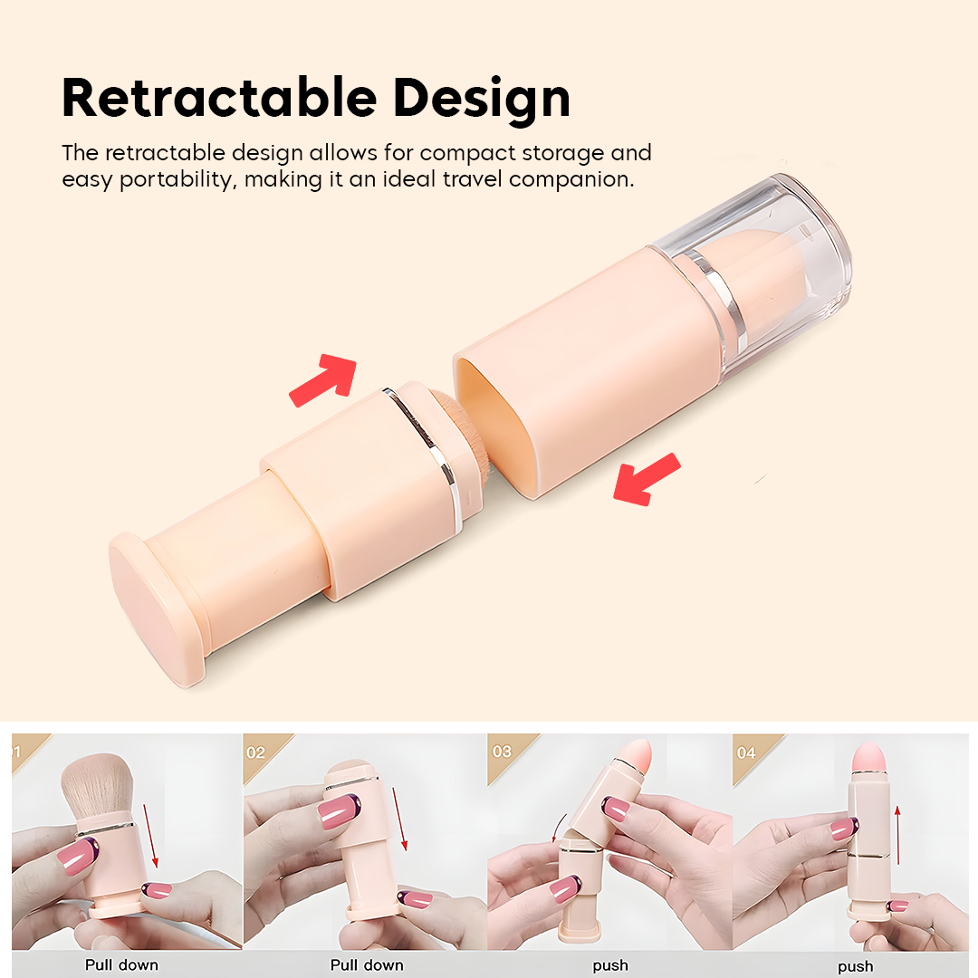 Two in One Travel Makeup Brush