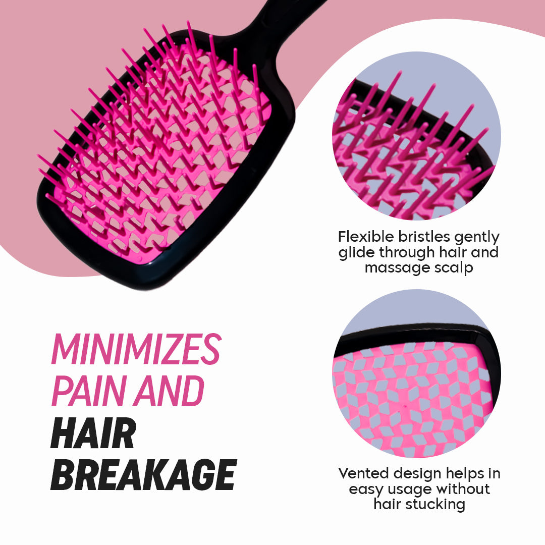 Hair Detangling Brush +(Free Scalp Massager)