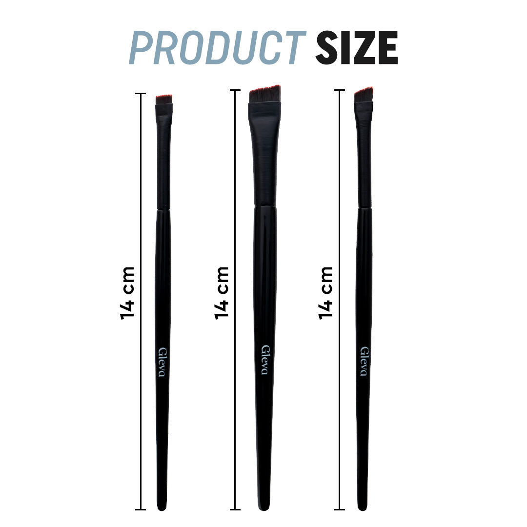 Angled Eyeliner and Brow Brushes Set