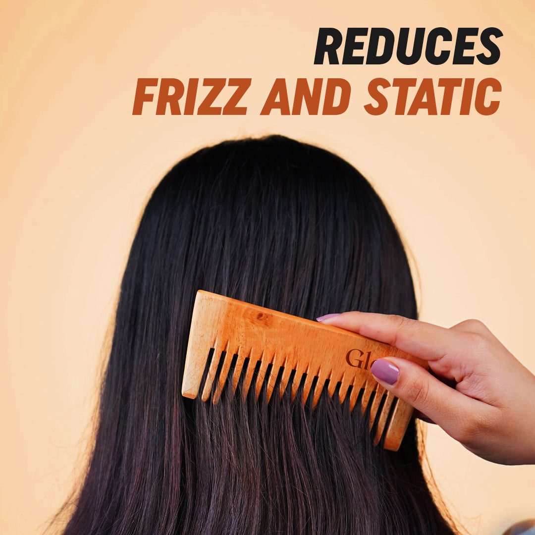 Neem Comb Short No Handle