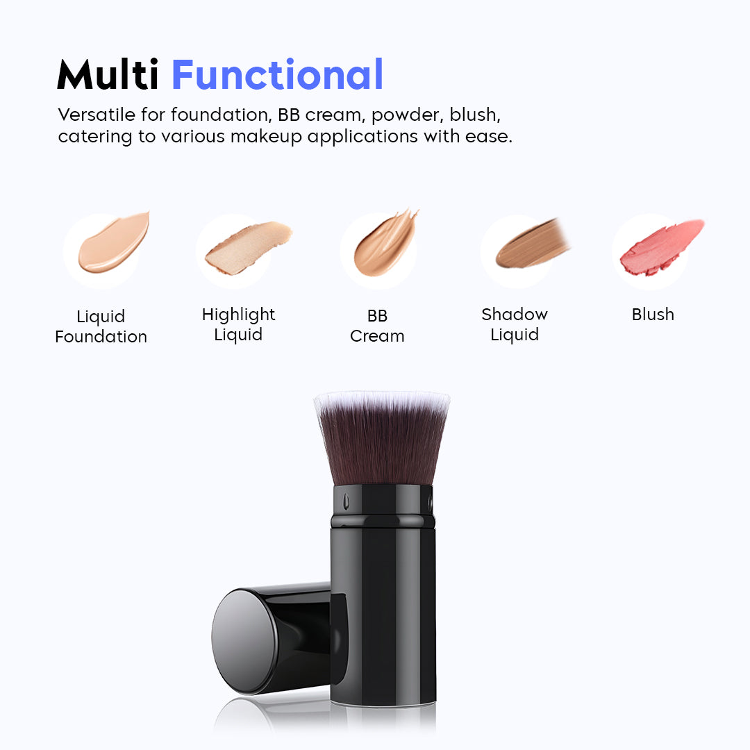 Retractable Foundation Makeup Brush Flat