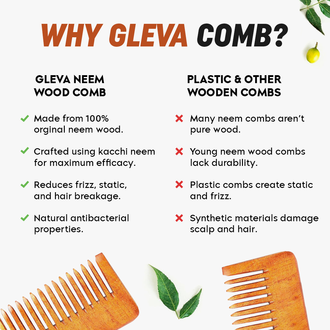 Long Tail Neem Comb