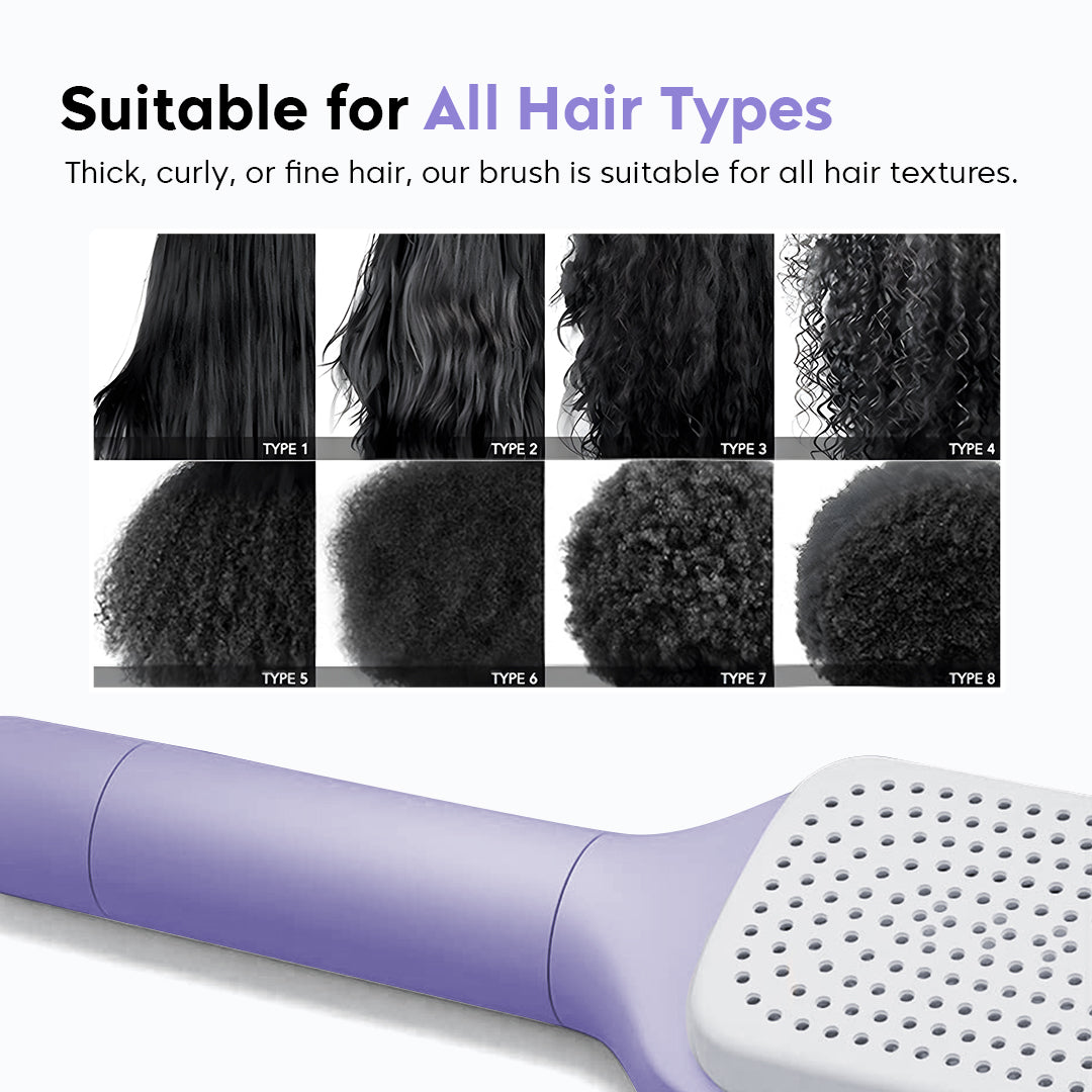 Telescopic Self-Cleaning Hair Brush