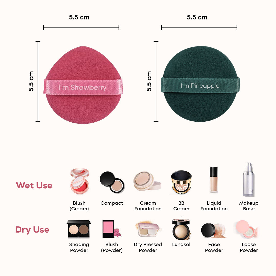 7 Pcs Makeup Puff Set