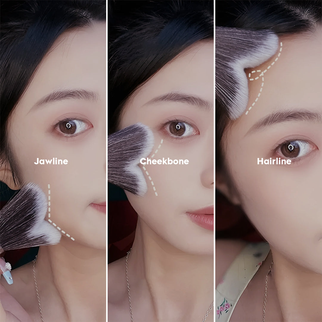 Jawline Contouring and Blush Brush
