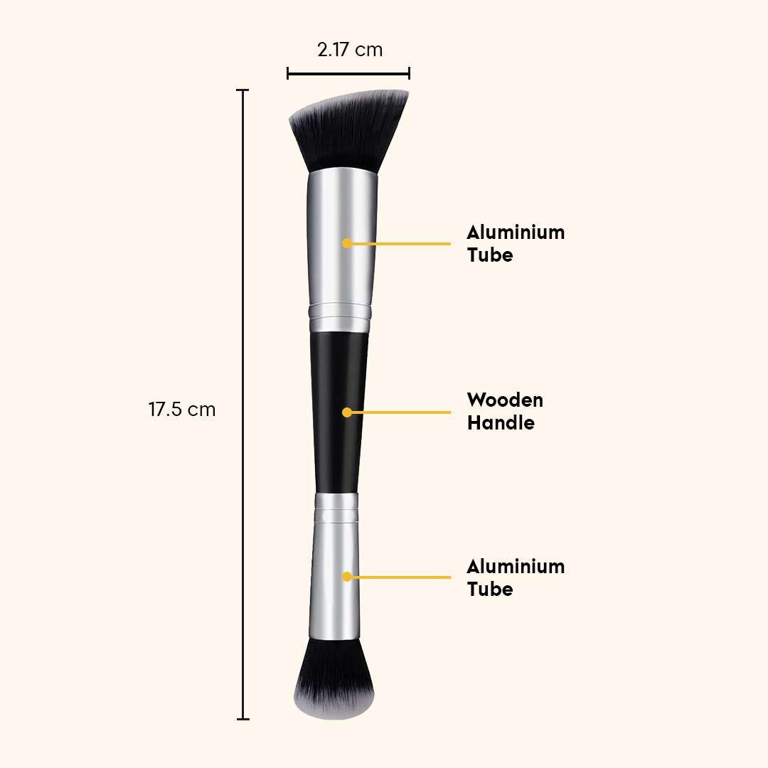 Dual-ended Foundation Brush
