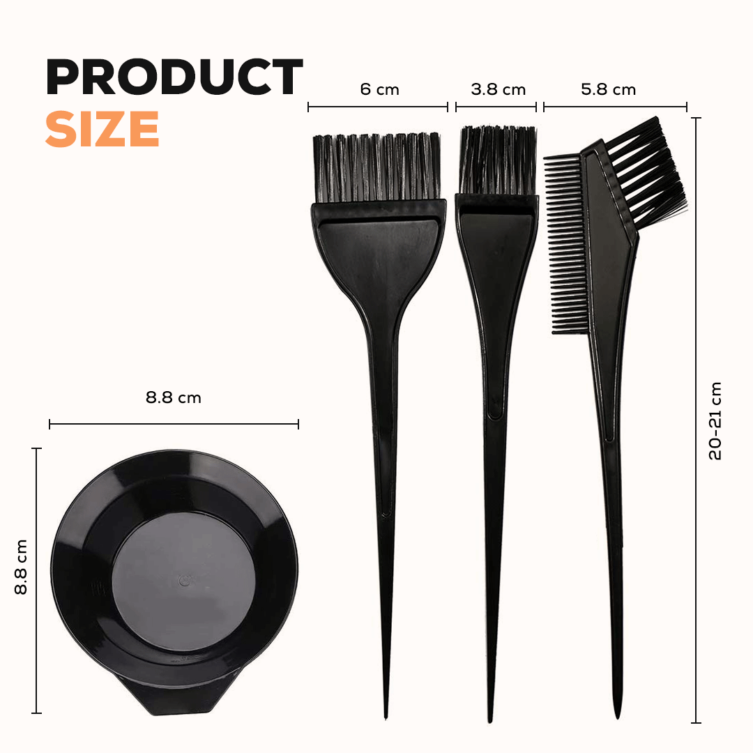Hair Dye Color Brush And Bowl Set