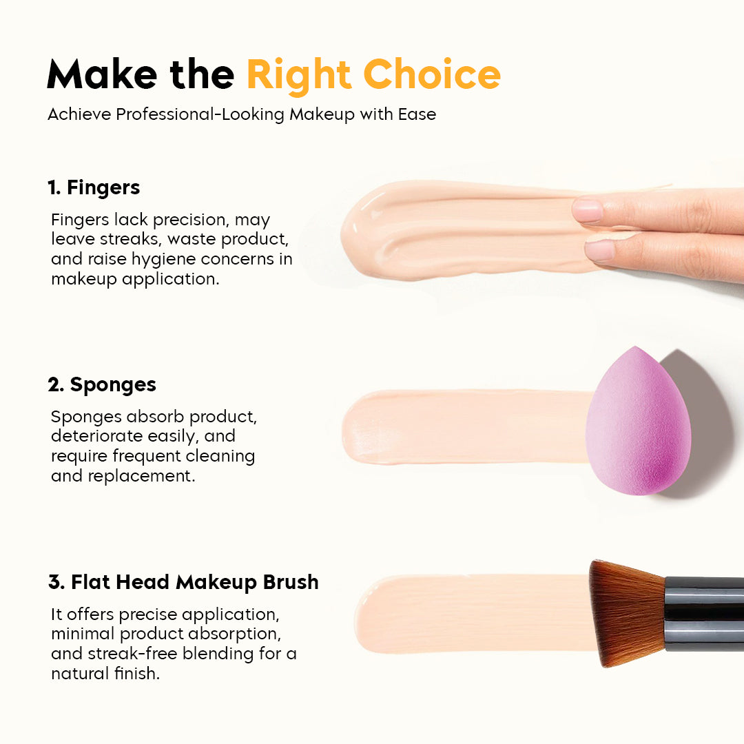 Flat Angled Makeup Brush