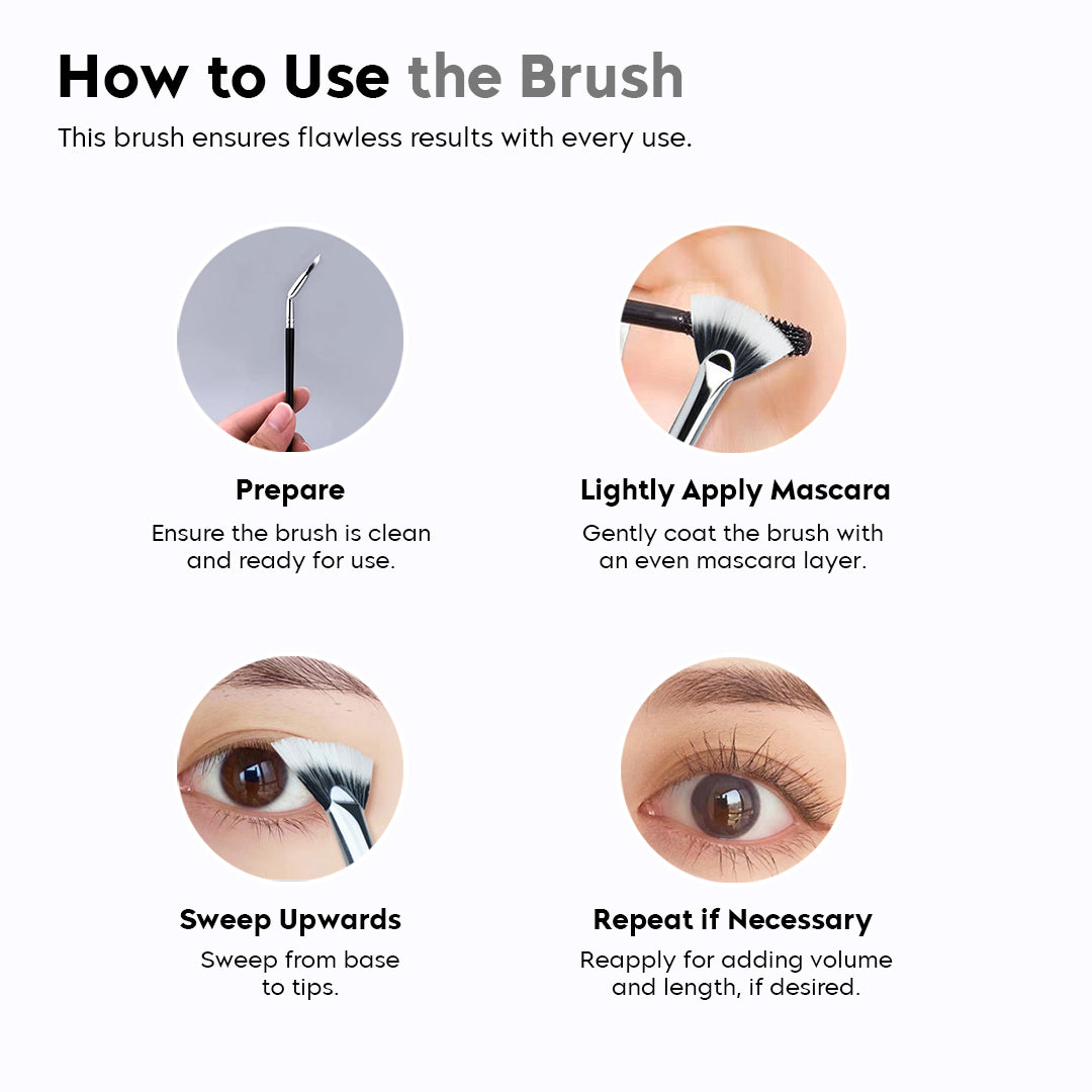 Eyelash Brush Fan Bent