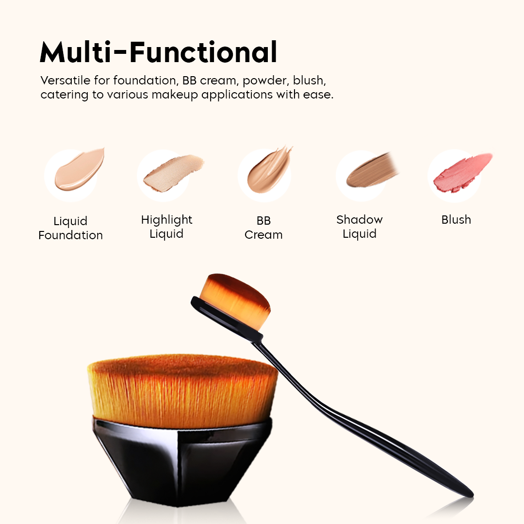 Oval Brush + Flat angled